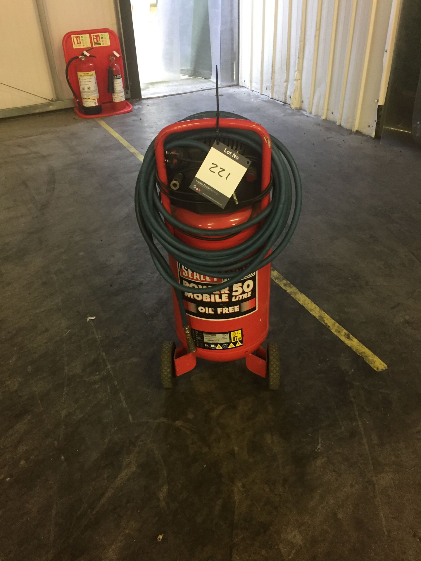 Sealey Power Mobile OL227/50CMZ 50 litre oil free mobile air compressor