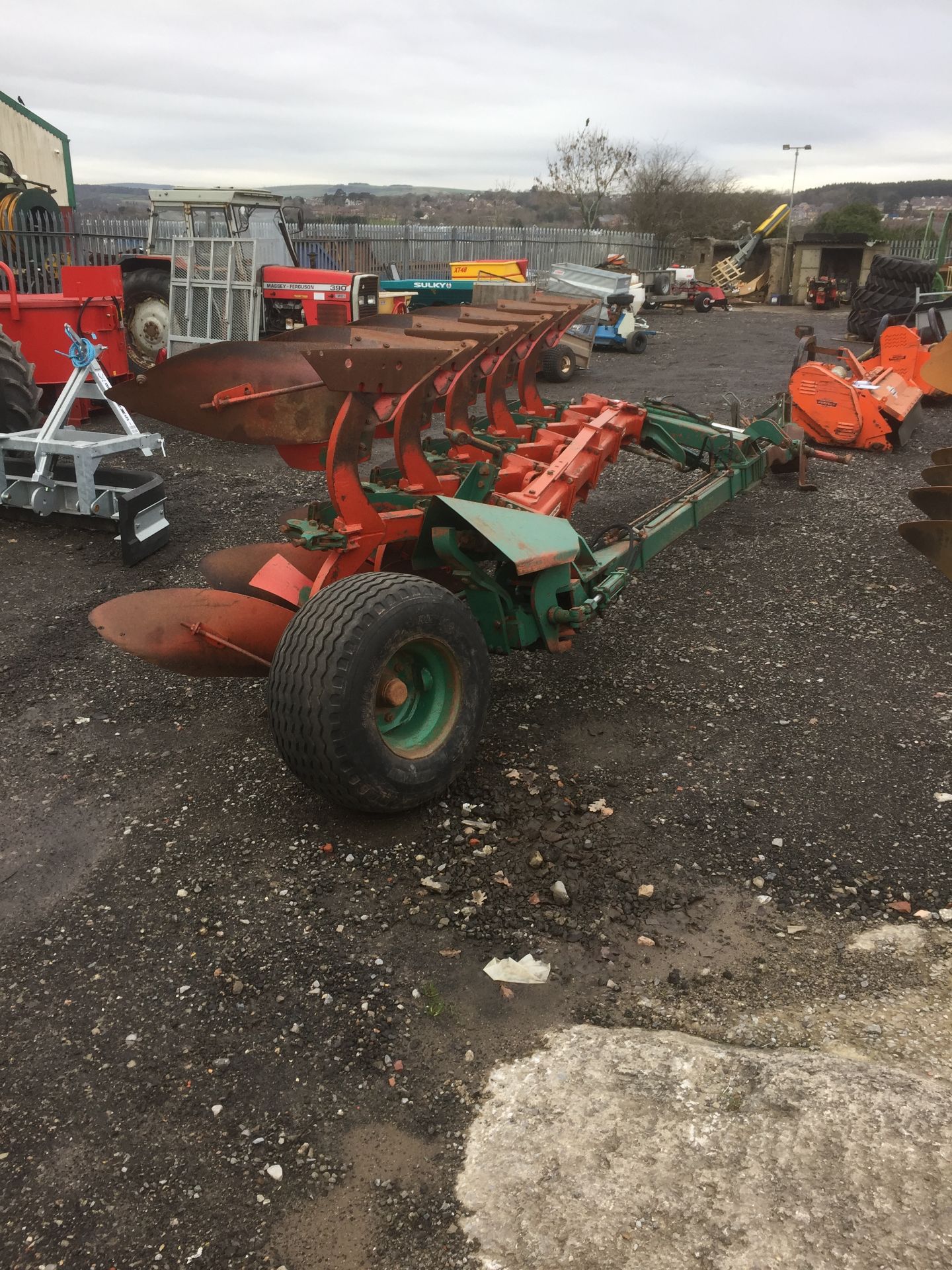 Kverneland PB100 5 furrow plough with semi mid auto reset, Serial No. 24637 - Bild 2 aus 2