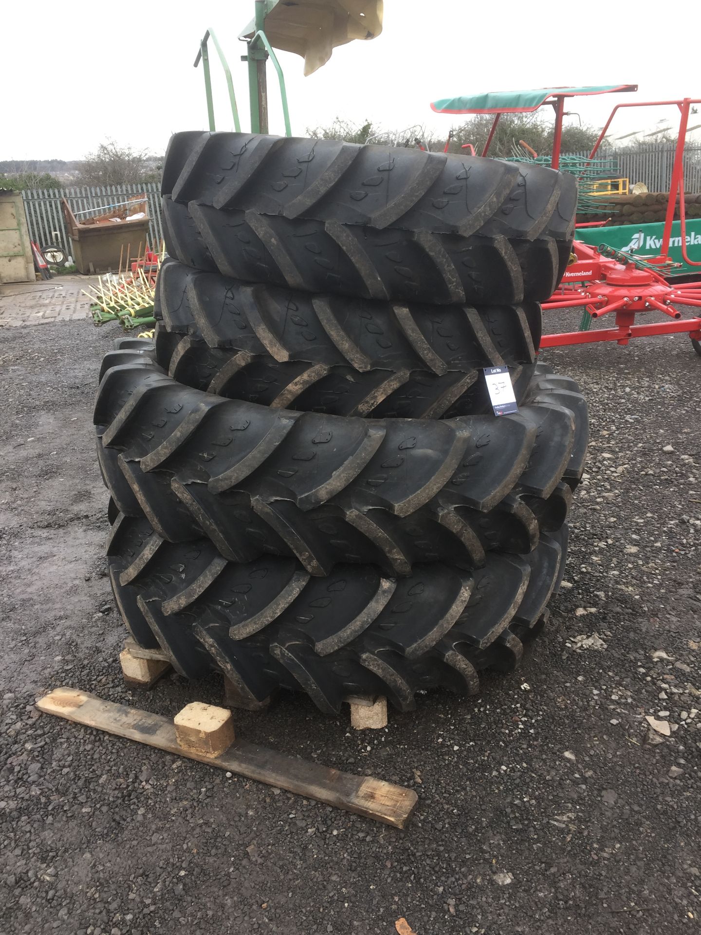 Set of Kleber tyres (front 340/85/24 and rear 420/85/34) approx 50 hours