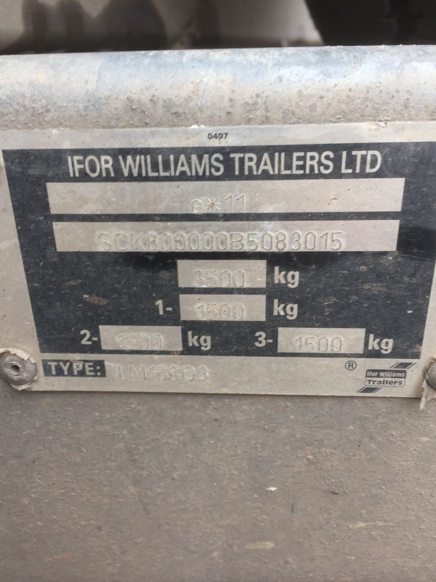 Ifor Williams LM166G3 16' triple axle plant trailer - Image 4 of 4