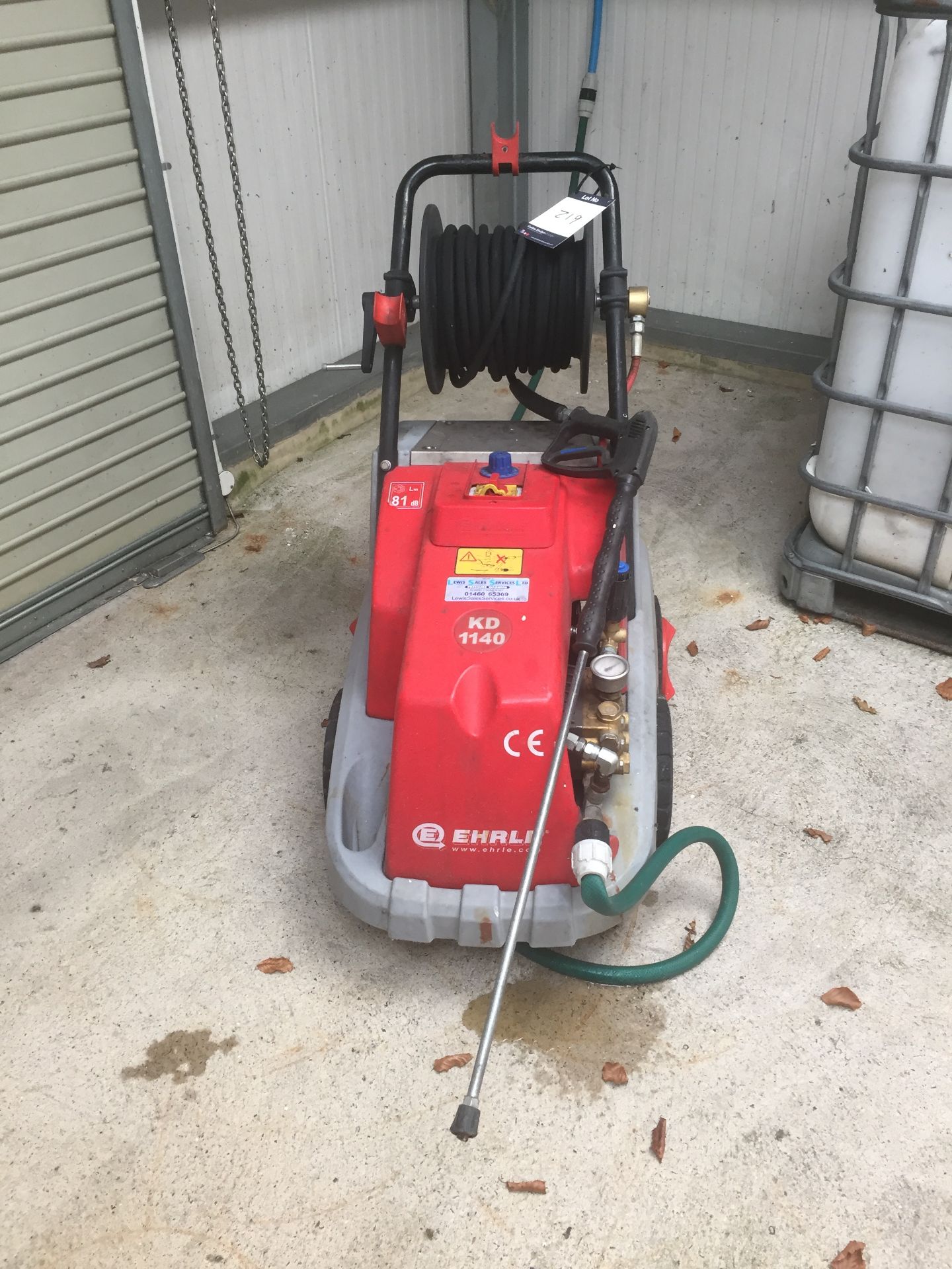 Ehrle KD 1140 mobile diesel pressure washer/steam cleaner