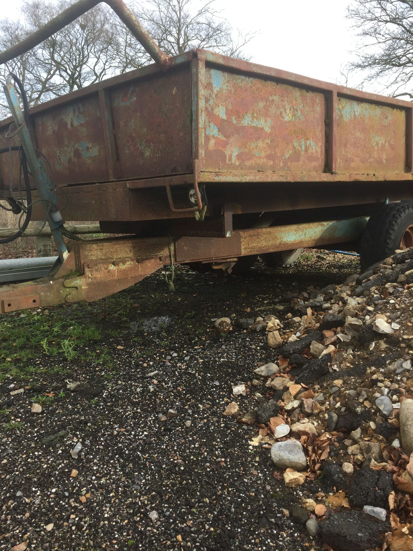 Steel twin axle 13' agricultural tipping trailer - Image 3 of 3