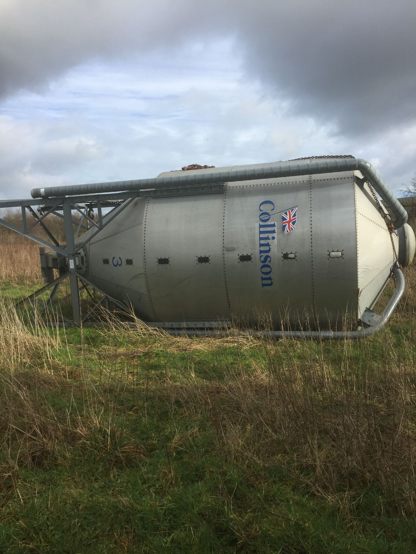 Collinson agricultural silo (disconnected) (hiab lorry required for loading/removal) - Bild 2 aus 3