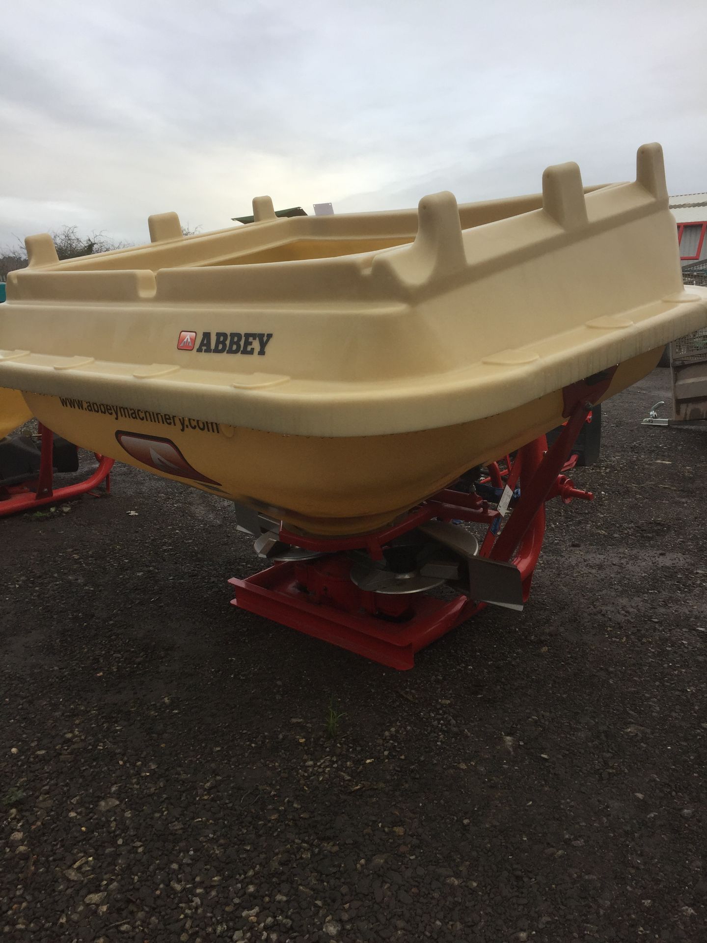 Abbey Machinery ATD 1200 twin disc fertilizer spinner (unused), Serial No. 62197 (2018) - Image 2 of 2