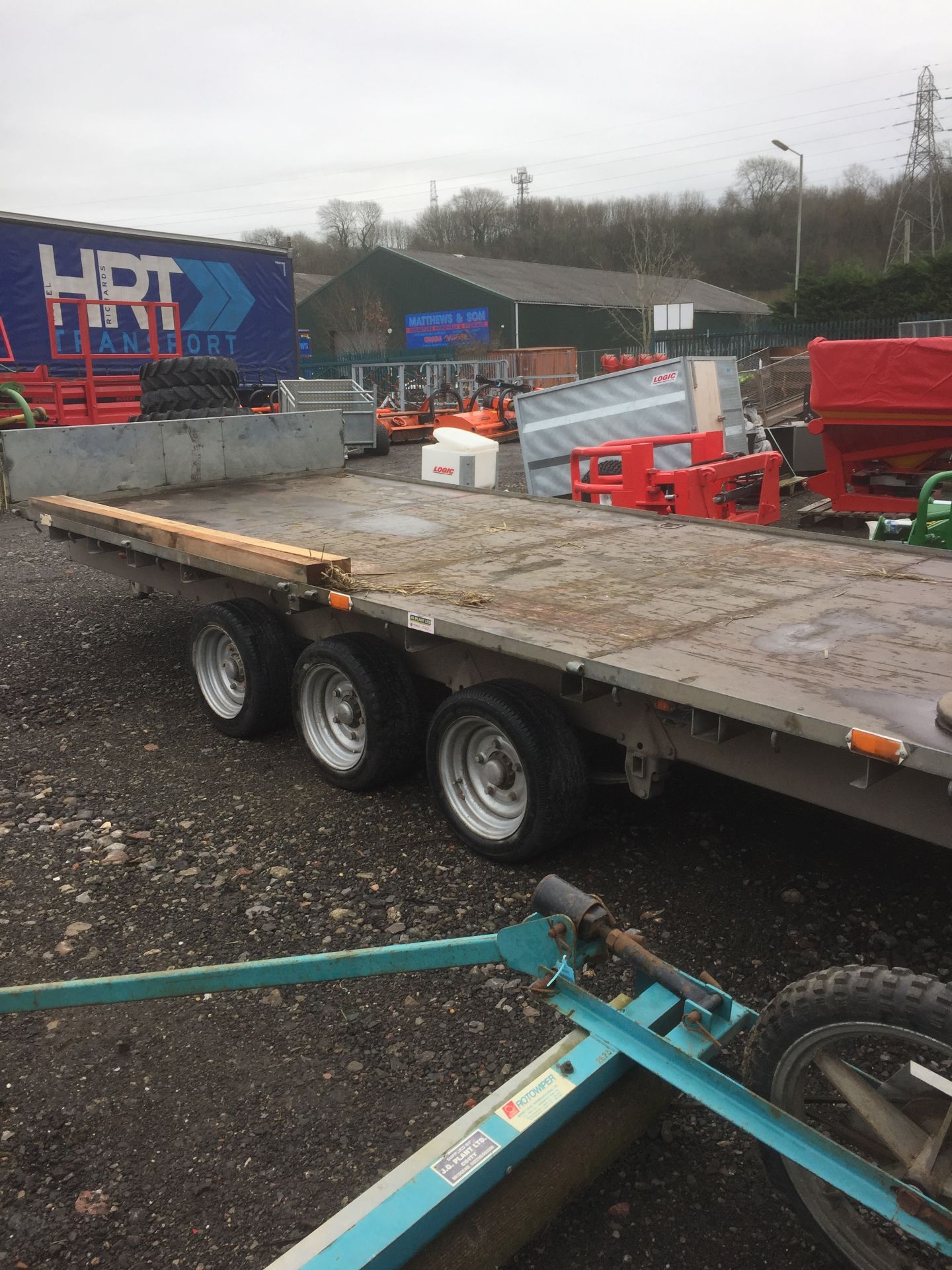 Ifor Williams LM166G3 16' triple axle plant trailer - Image 2 of 4