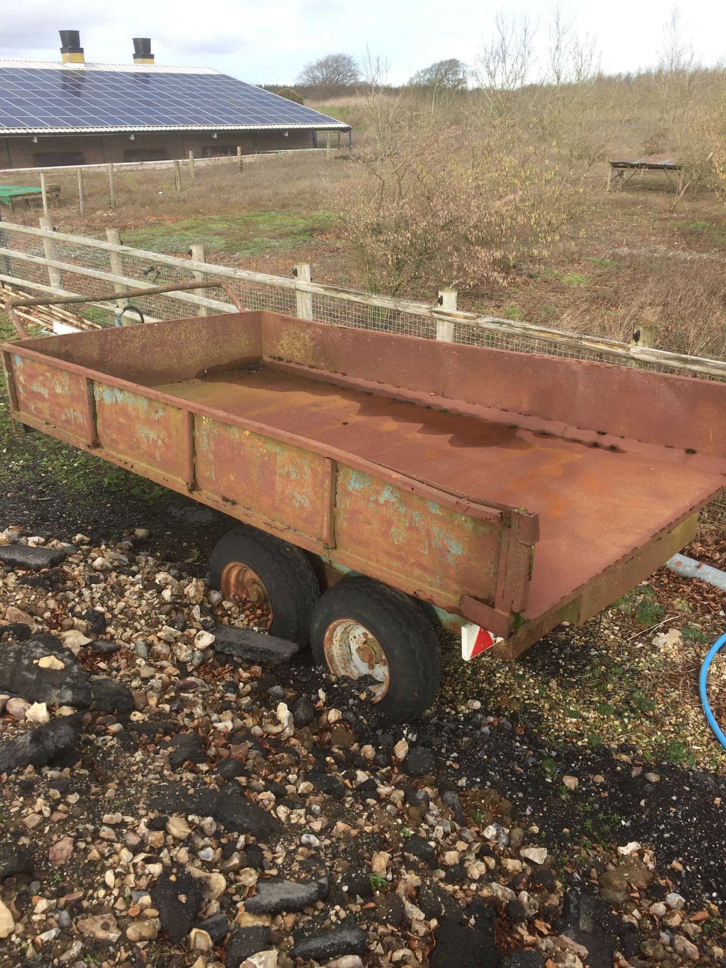 Steel twin axle 13' agricultural tipping trailer - Image 2 of 3