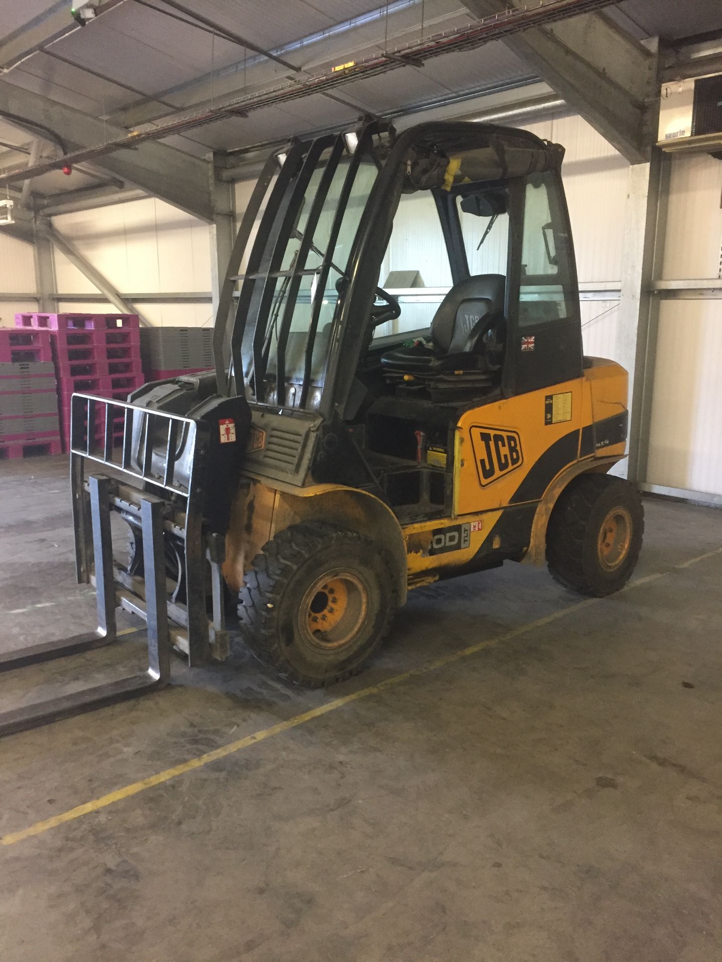 JCB Teletruk TLT 30D 4 x 4 telescopic fork lift truck, Serial No. 943984S (2009) Hours: 4,361 with