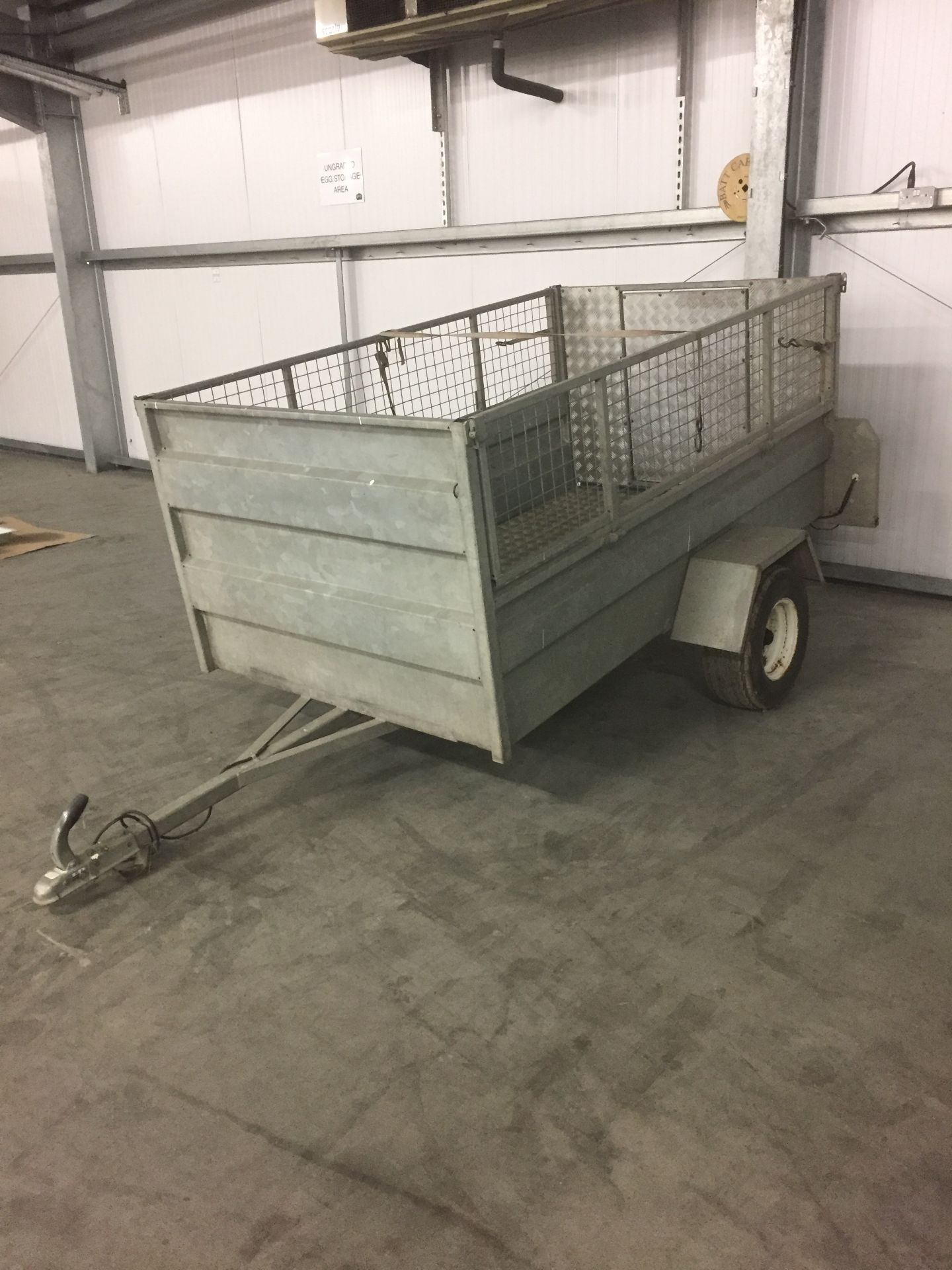 Steel single axle sheep trailer, 2200mm x 1300mm - Image 2 of 4