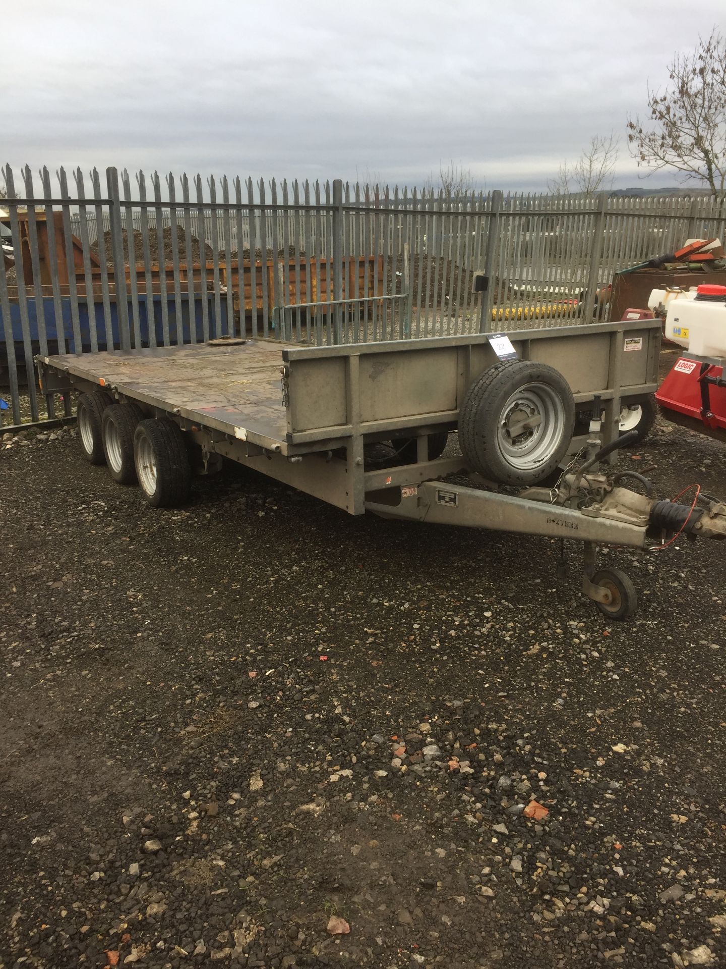 Ifor Williams LM166G3 16' triple axle plant trailer