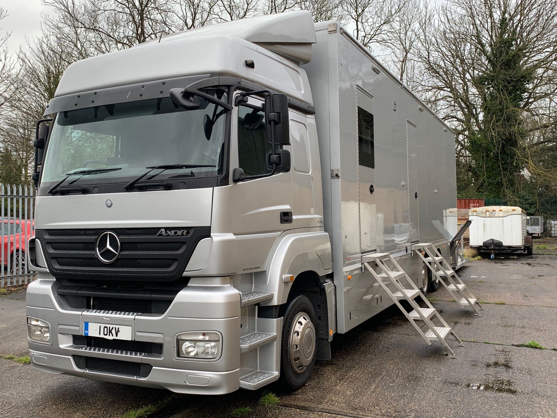 Mercedes Axor 1843 LS 6x2 Double Sleeper Cab Chassis fitted Conestoga Type CDS two car Race