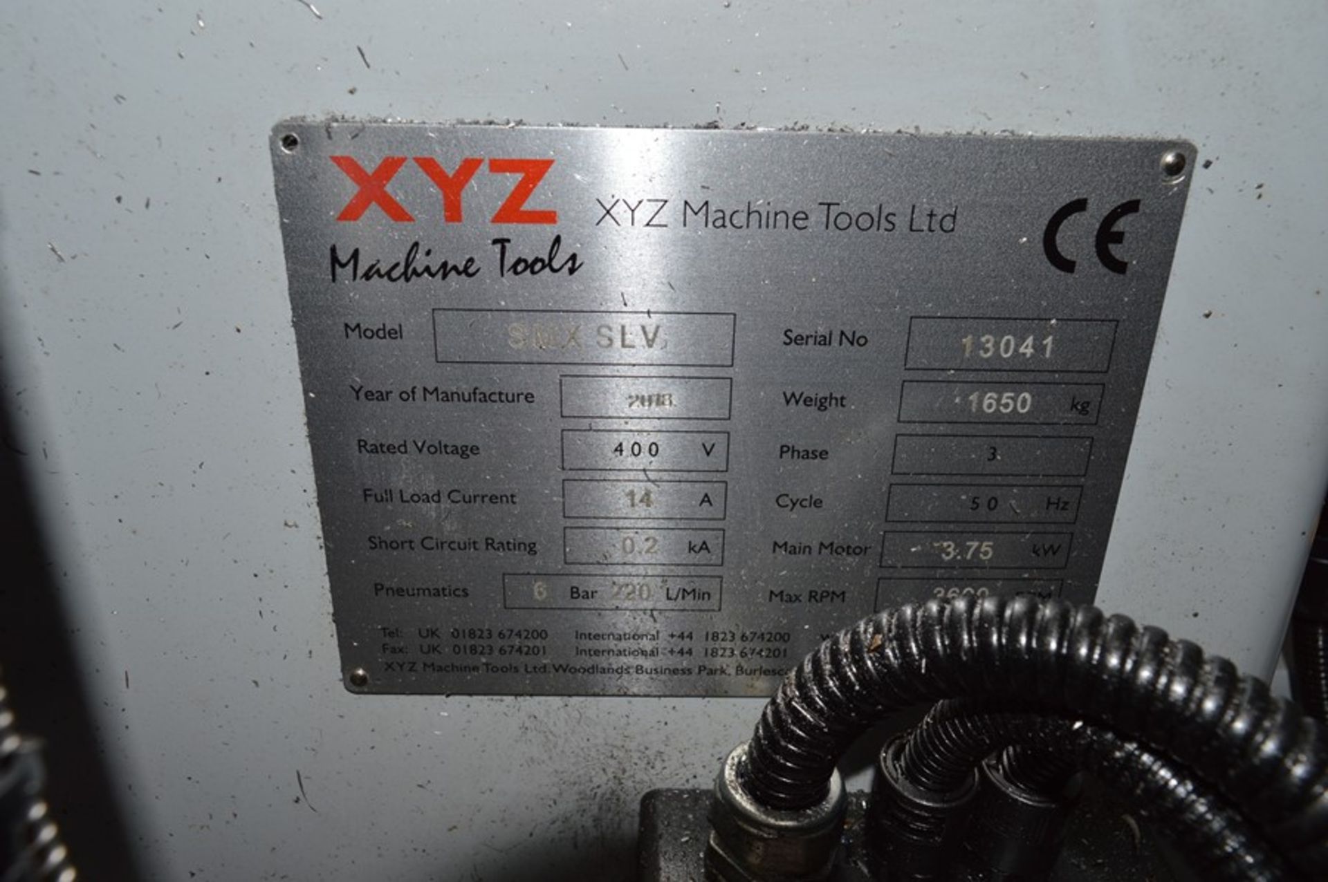 XYZ, SMX2 3000SLV three axis turret head milling machine, Serial No. 13041 (2018) with Proto Trak, - Image 7 of 8