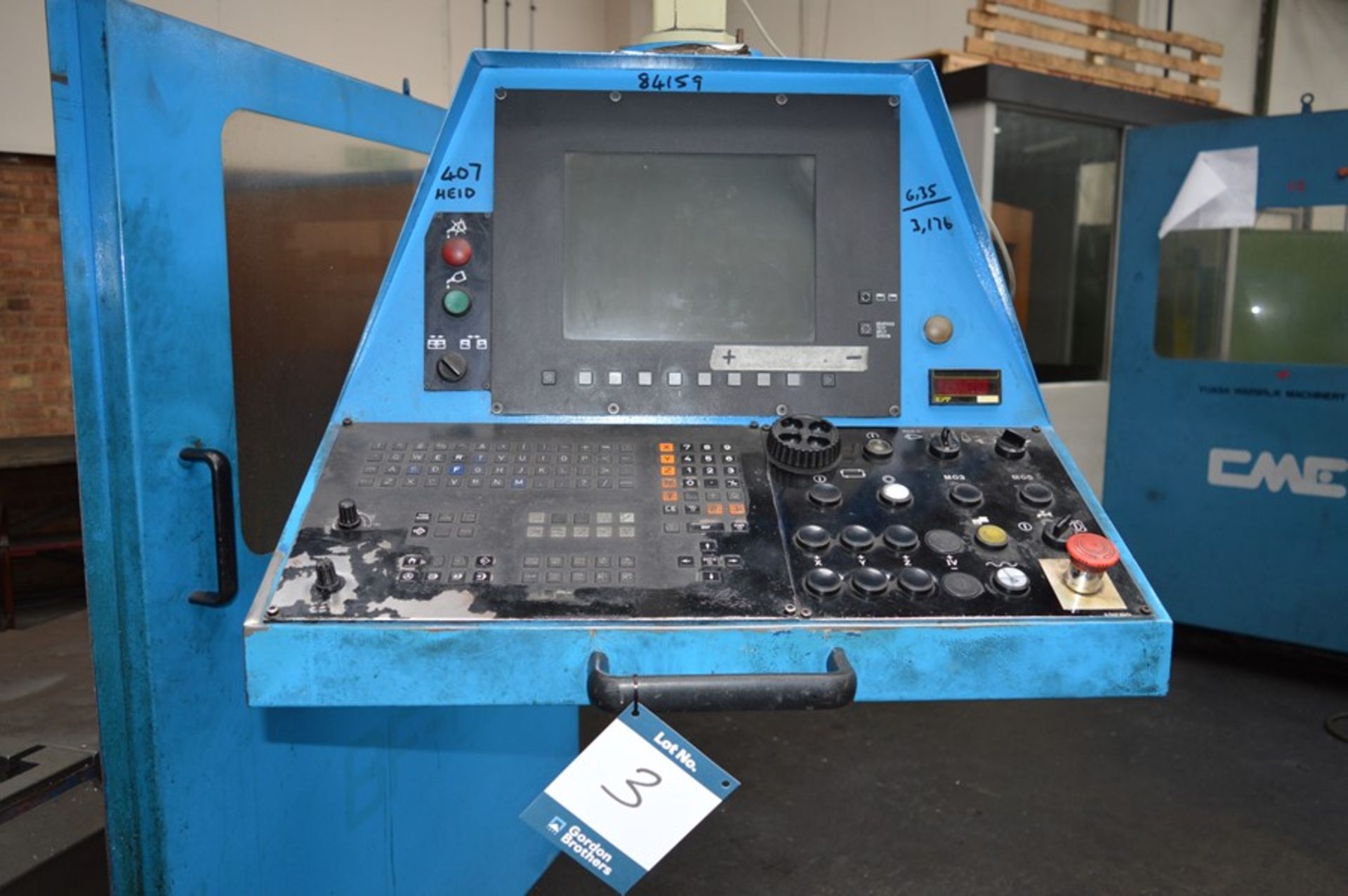 CME, BF-02 CNC bed type milling machine, Serial No. 02-132 (1996) with Heidehain CNC controls, - Image 6 of 9