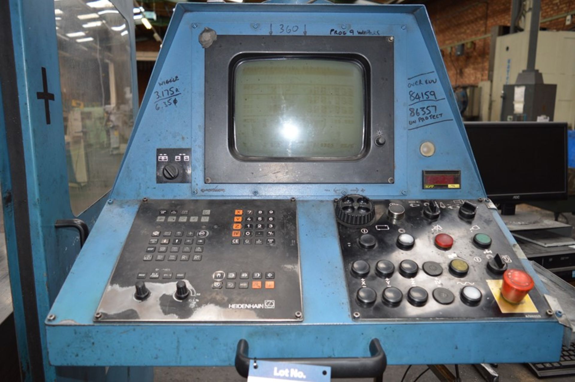 CME, BF-02 CNC bed type milling machine, Serial No. 02/133 (1996) with Heidehain CNC controls, - Image 7 of 10