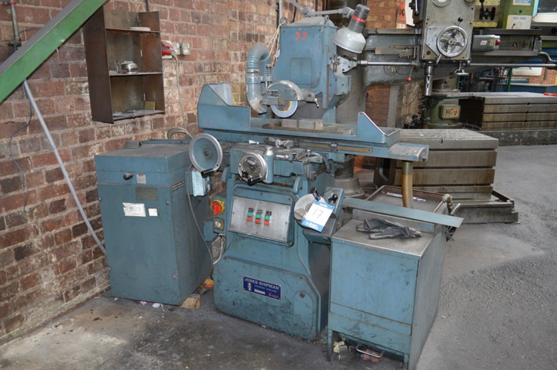 Jones & Shipman, 540P hydraulic surface grinder, Serial No. B0 78646 with magnetic chuck 18" x 6",