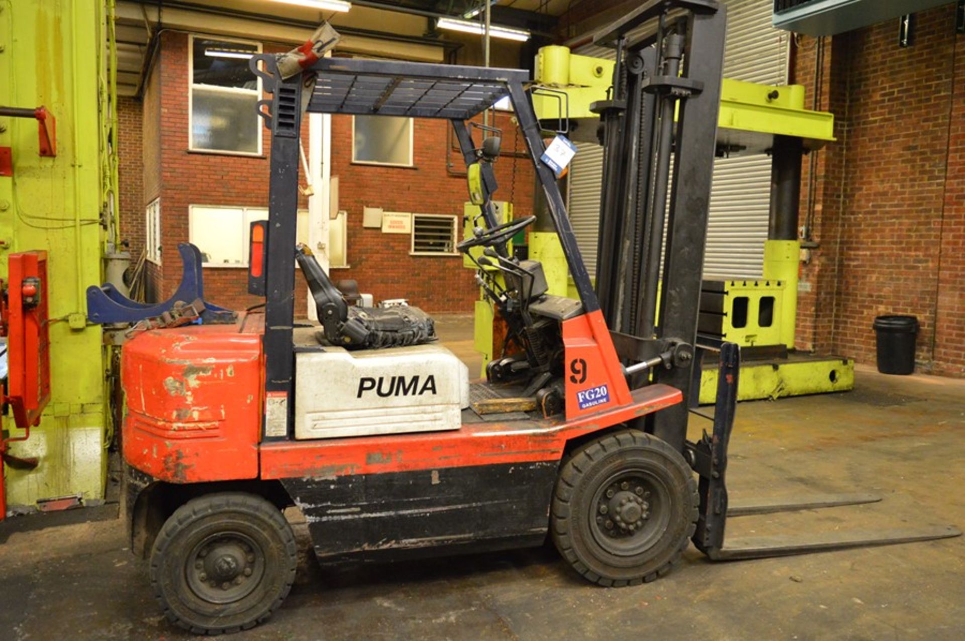 Puma, FG20 LPG counterbalance forklift truck, Serial No. T23752 (1996), Capacity: 3,600kg, Hours: - Image 2 of 8