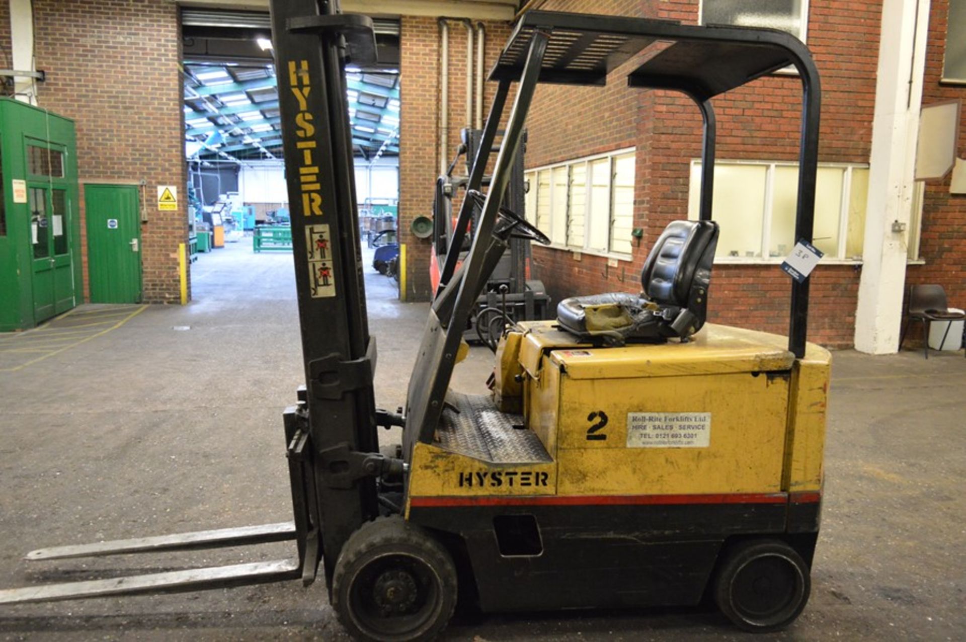 Hyster, E3.00XL electric counterbalance forklift truck, Serial No. C108A01691G, Capacity: 3,000kg,