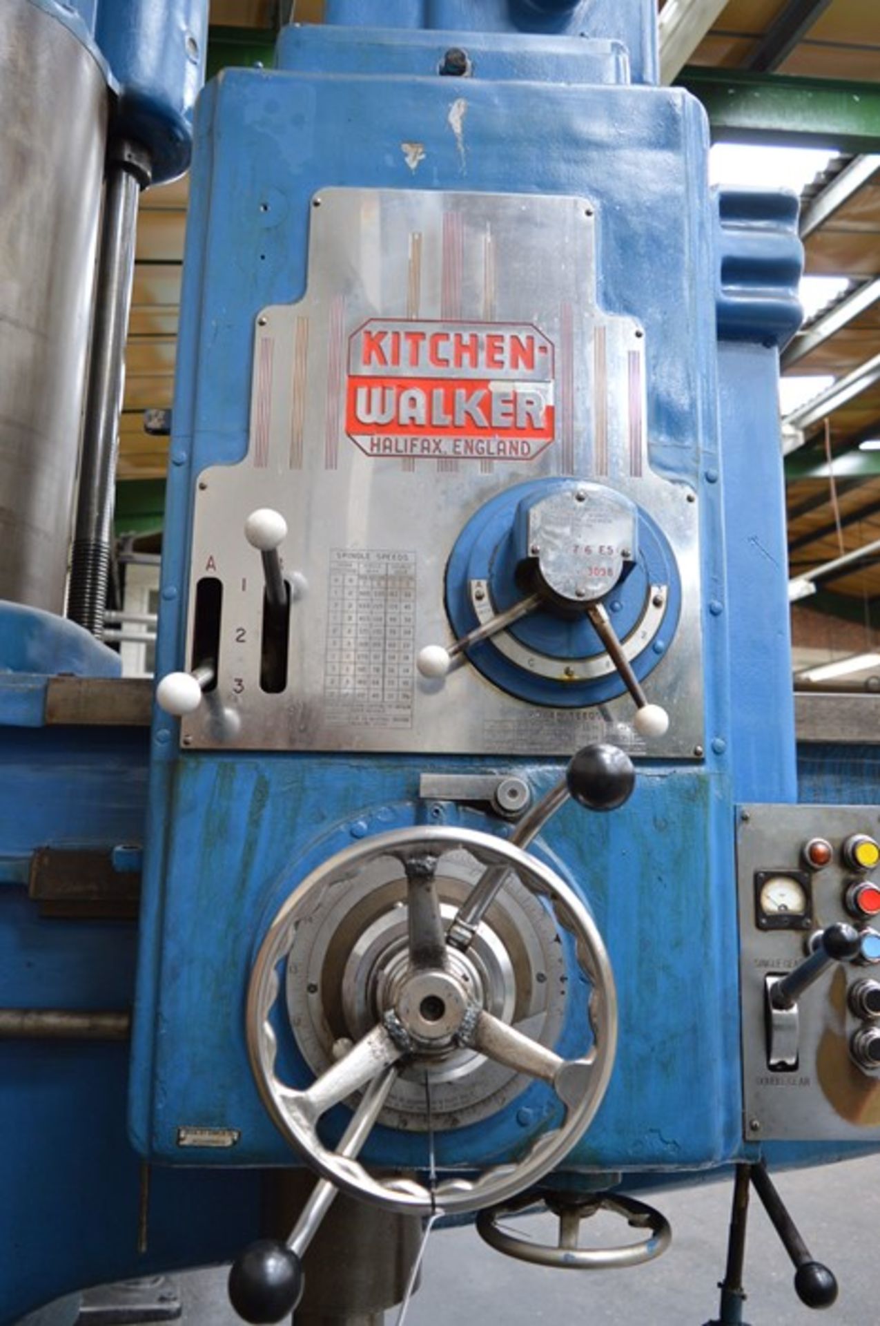 Kitchen & Walker, 7'.6" E5 radial arm drill, Serial No. 3098 (1979) bed size: 1.53m x 0.92m (Risk - Image 5 of 7