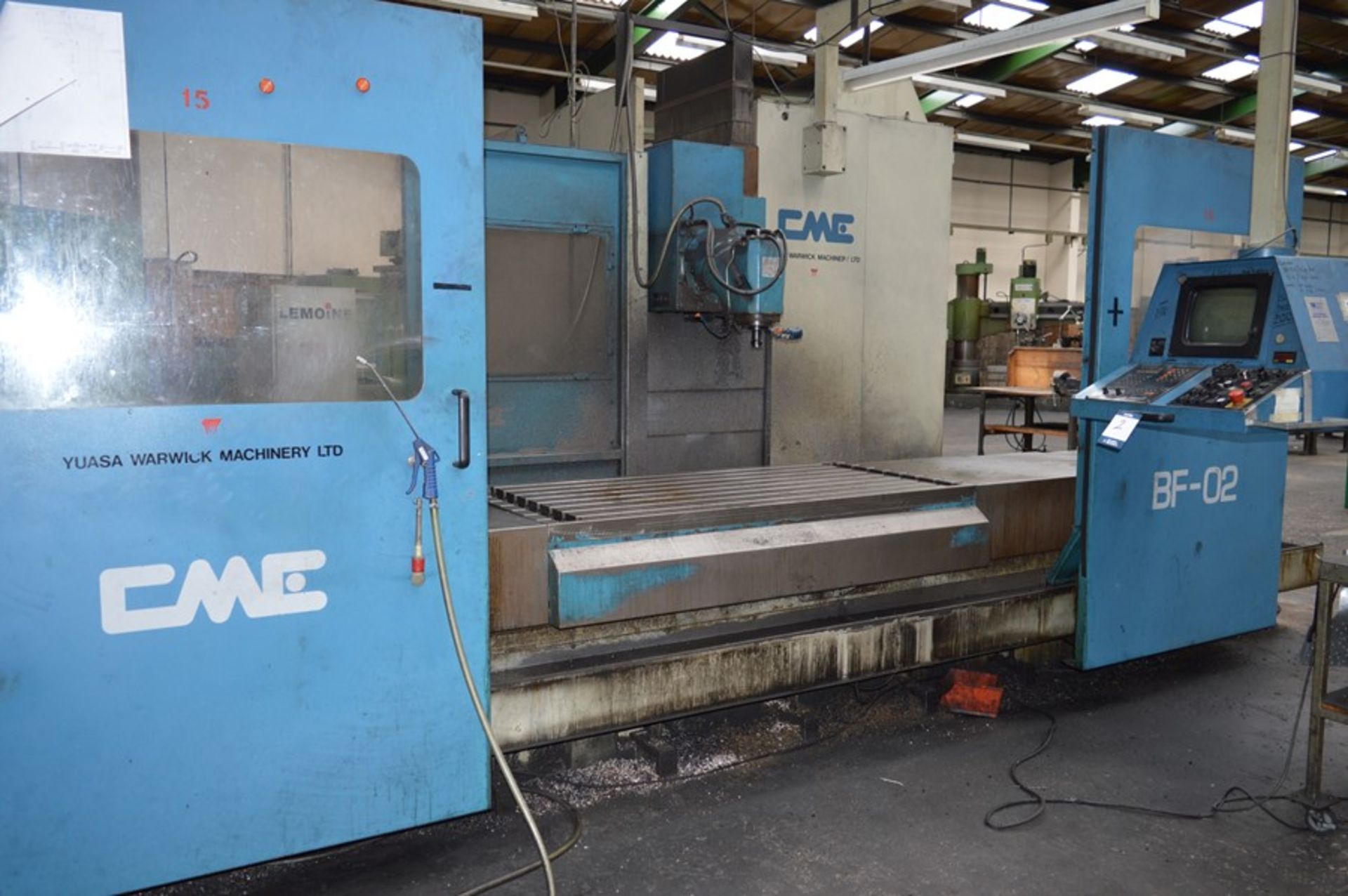 CME, BF-02 CNC bed type milling machine, Serial No. 02/133 (1996) with Heidehain CNC controls,
