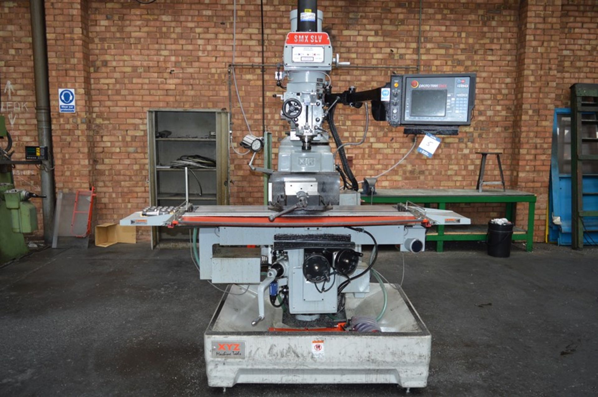 XYZ, SMX2 3000SLV three axis turret head milling machine, Serial No. 13041 (2018) with Proto Trak,