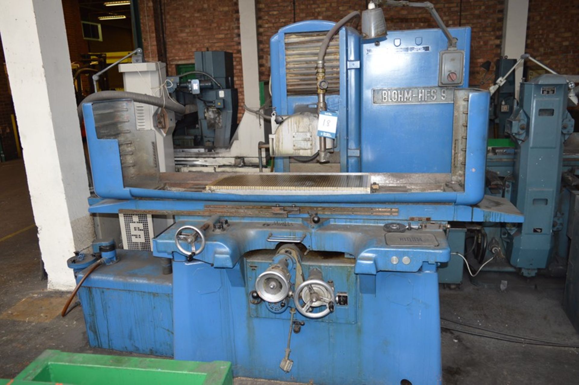 Blohm, HFS-9 hydraulic surface grinder, Serial No. 3031 (1964) with magnetic chuck 36" x 12",