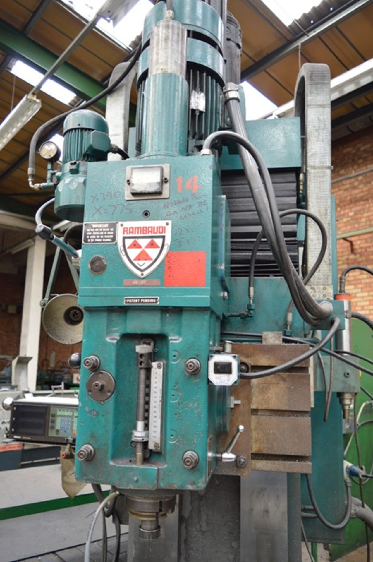 Rambaudi, Miniram 10/E three axis vertical spindle bed type milling machine, Serial No: 912 (circa - Image 6 of 9