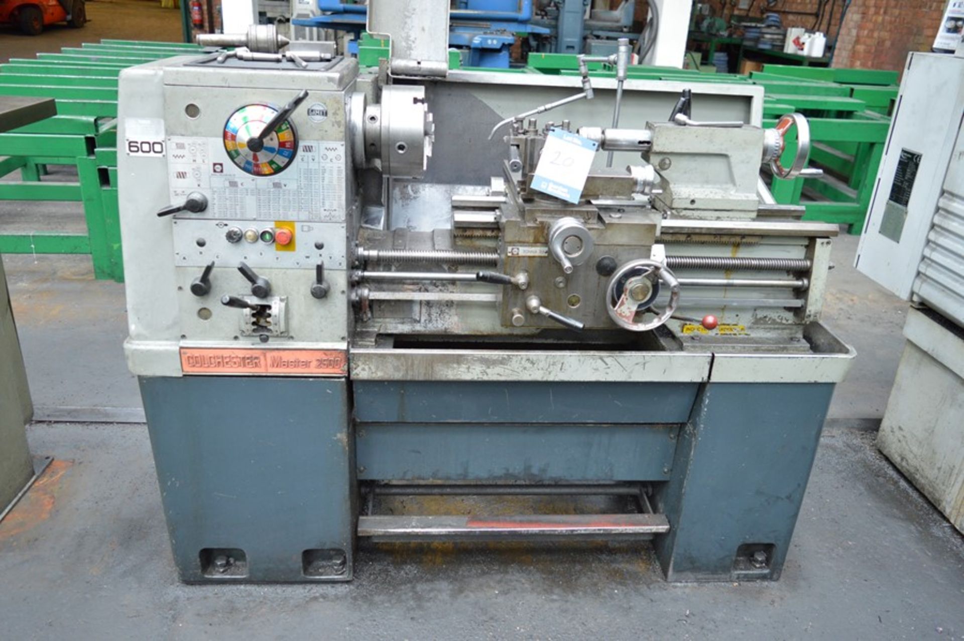 Colchester, Master 2500 gap bed centre lathe, Serial No. 5/0002/08536, distance between centres: