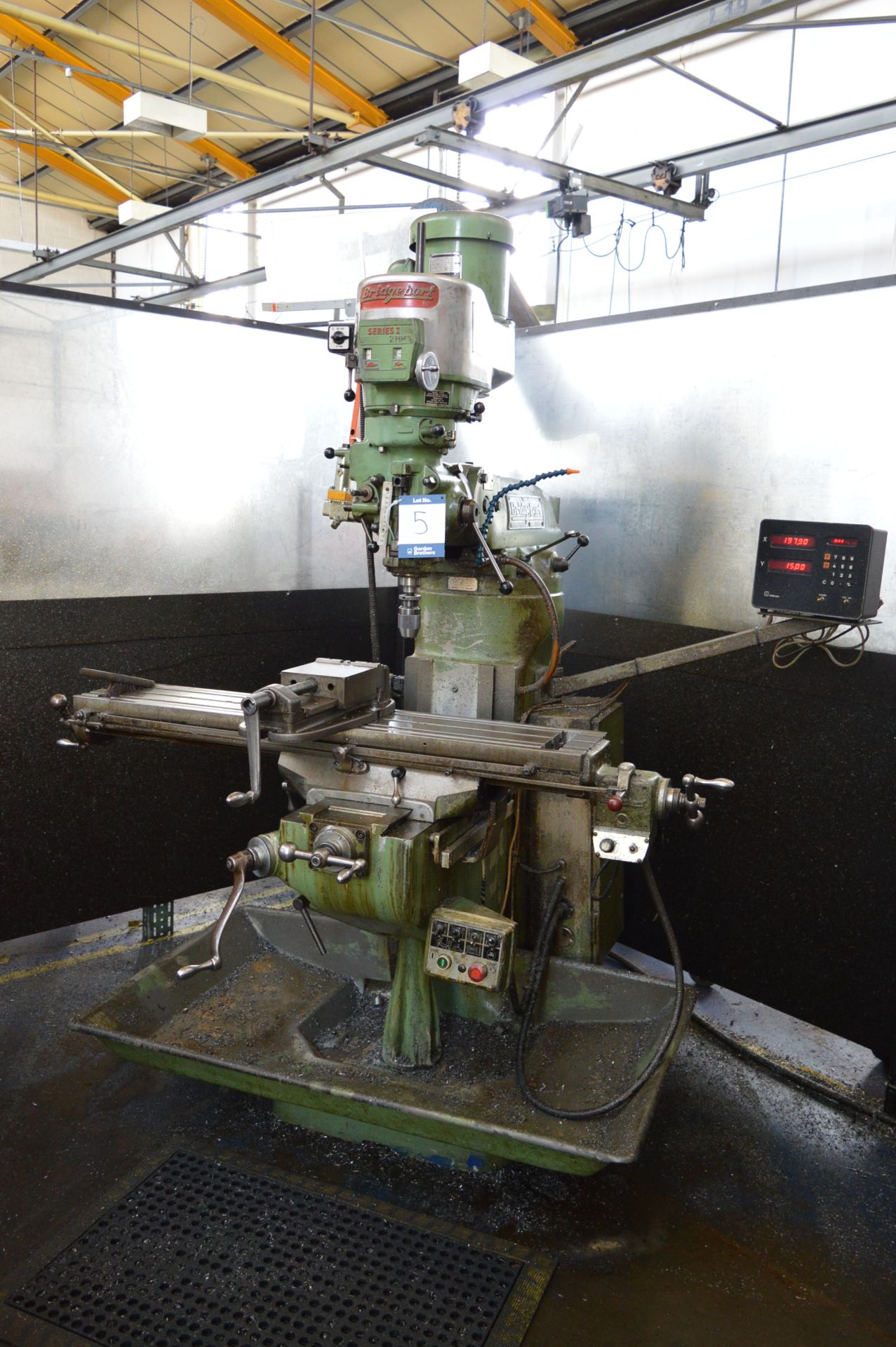 Bridgeport ,Series I 2HP Textron vertical 2-axis milling machine, Serial No. 372150582W with - Image 2 of 6