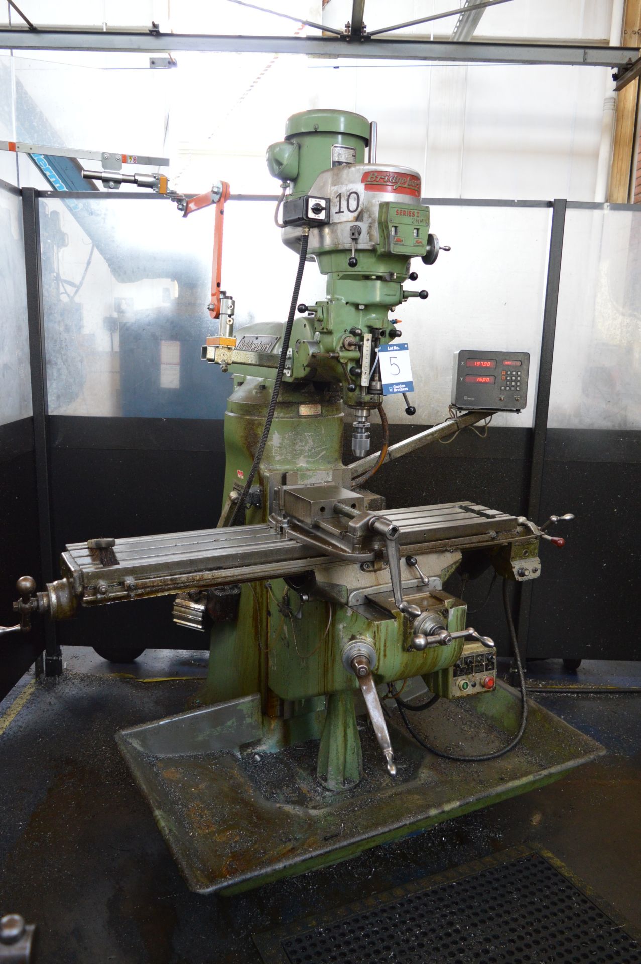 Bridgeport ,Series I 2HP Textron vertical 2-axis milling machine, Serial No. 372150582W with