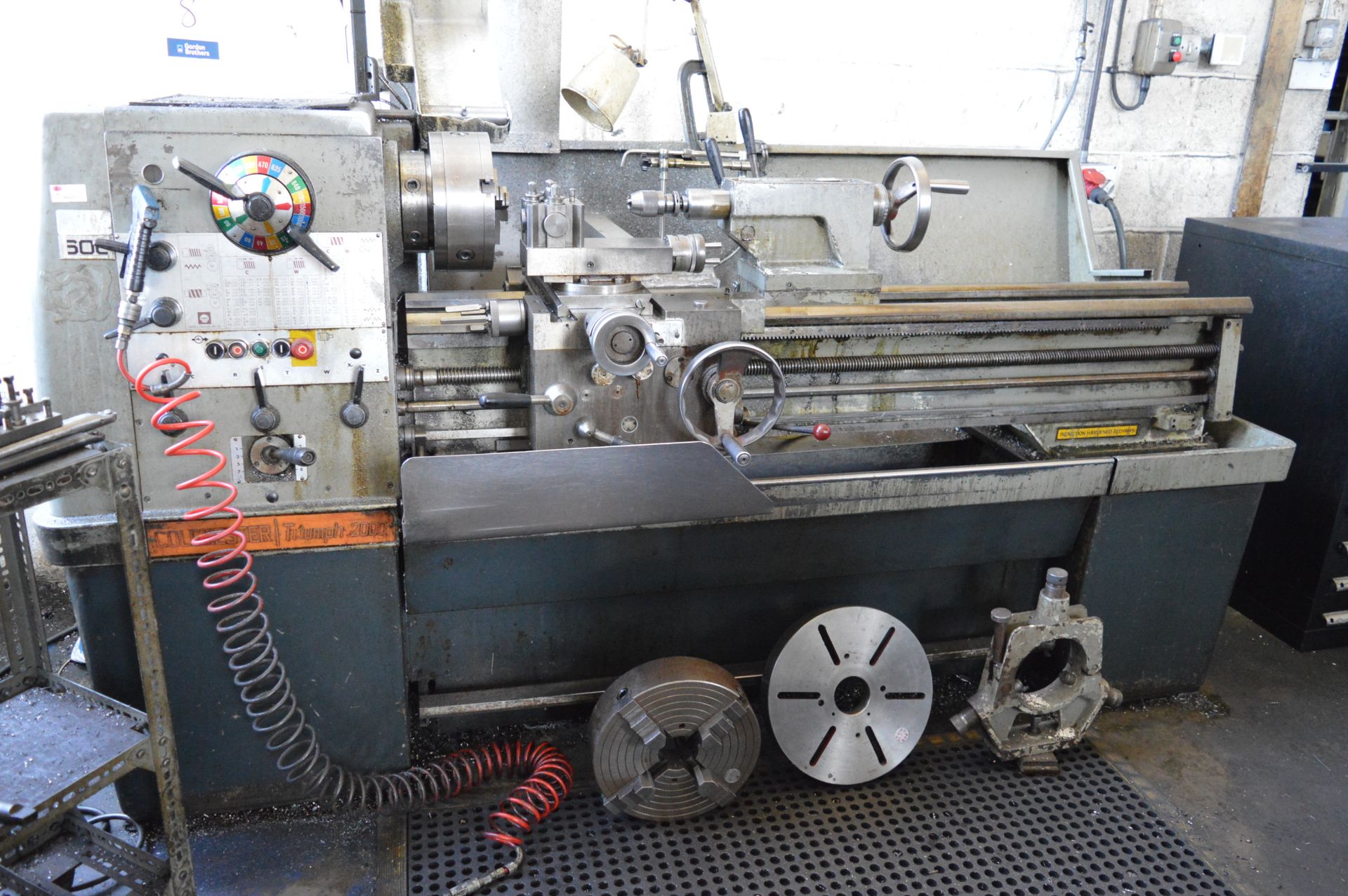 Colchester, Triumph 2000 gap bed centre lathe, Machine No. 06/0060/24957X (assumed 1973) with Newall