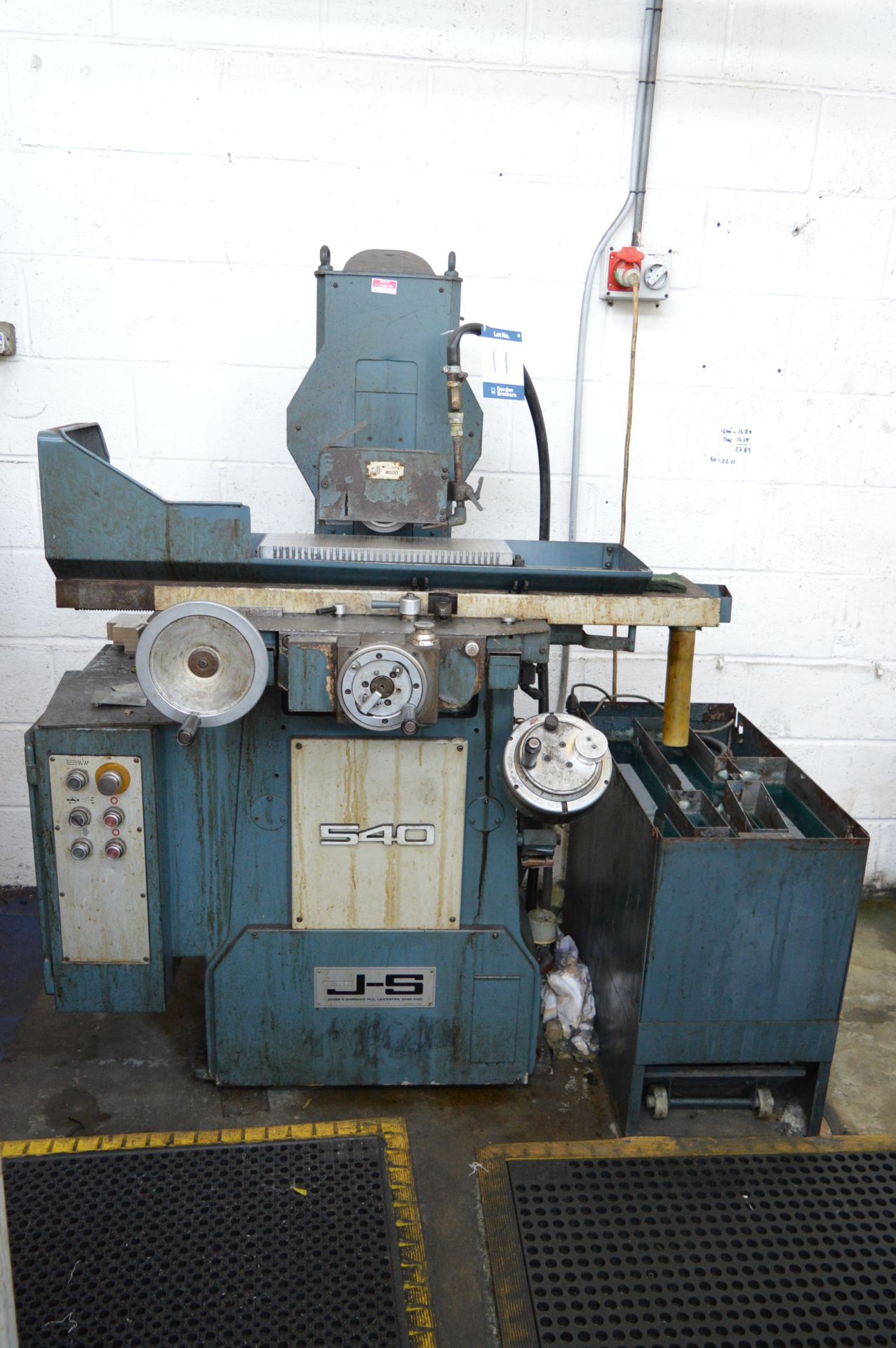 Jones & Shipman, 540, surface grinder, Serial No. B015254 with magnetic chuck, 450mm x 150mm