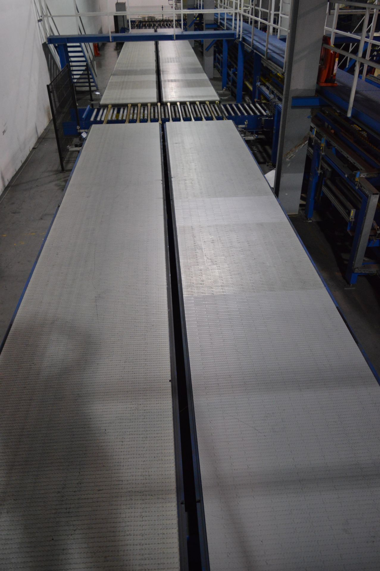 2 x Kraft, modular plastic motorised conveyors (2006) Each 17m (l) x 1.4m (w) (Due to the complexity