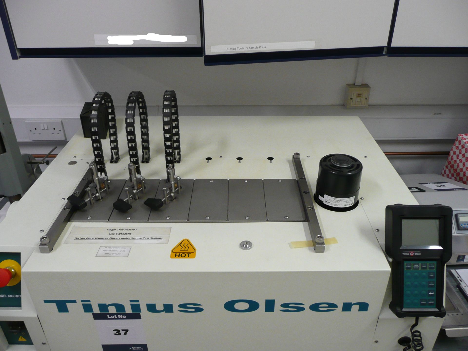 Tinius Olsen, 603/HDTM, heat deflection temperature tester, 220 volts with pendant hand control Size - Image 4 of 4