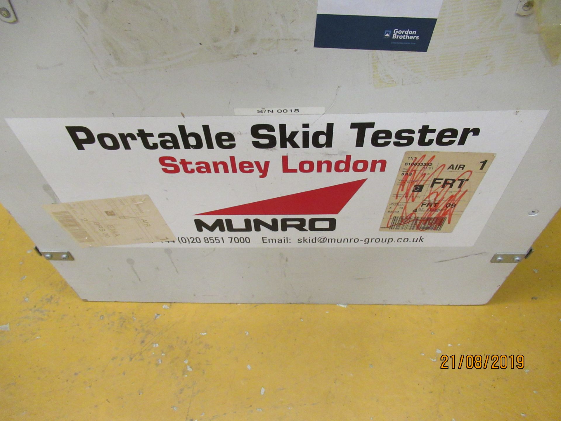 Munro, TRL Rubber 55, portable skid resistance tester DOM 2000 Serial No. 0018 (Located in - Image 2 of 3