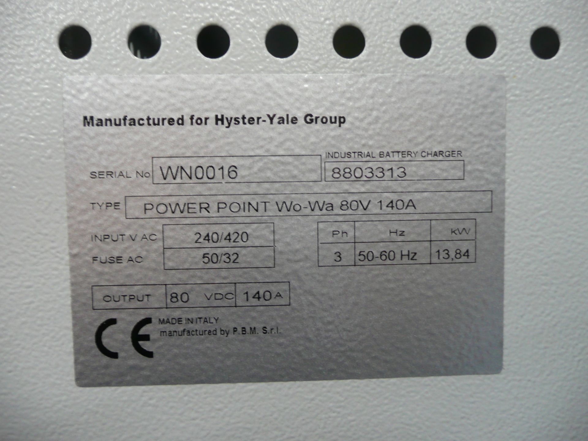 Yale, ERP35VL E2145, electric forklift truck with side shift, 3.3T Capacity, ****ONLY 45 HOURS**** - Image 6 of 6