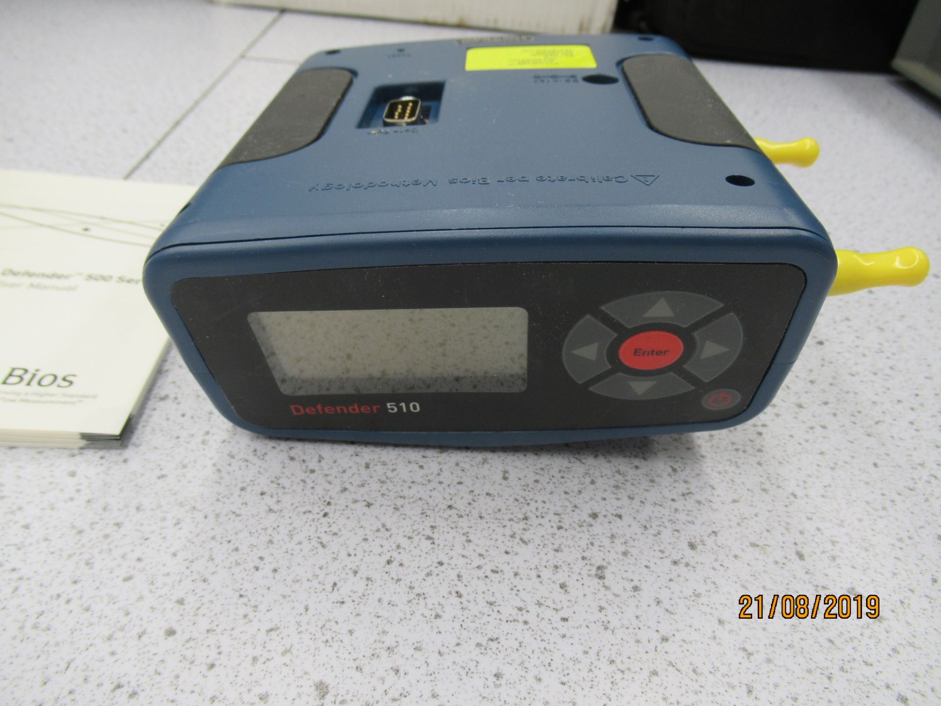 BIOS Defender, 510-M primary gas flow calibrator Size 150 x 180 x 170mm Serial No. 115476 - Image 2 of 3
