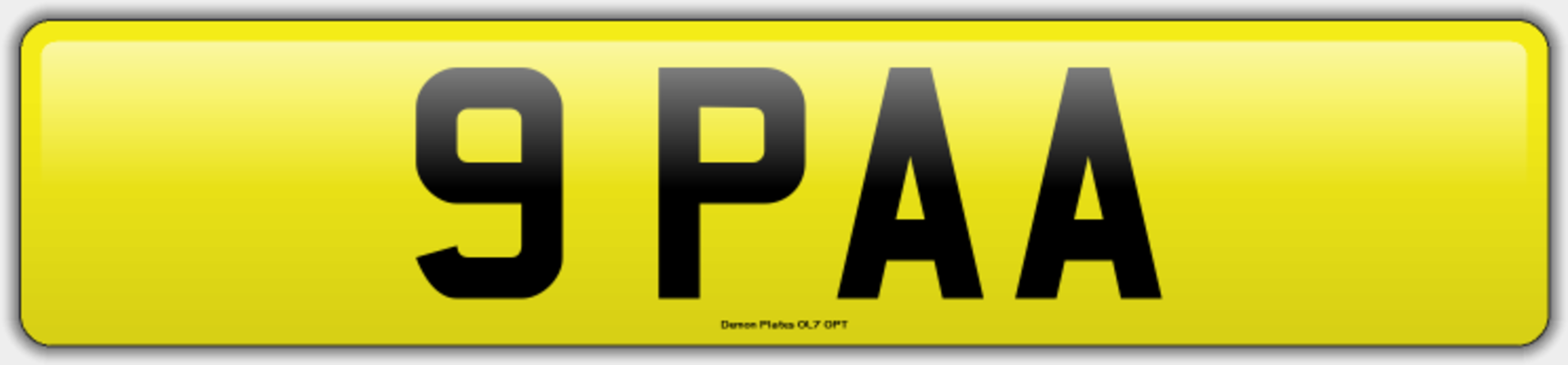 Cherished Registration - 9 PAA (on V750 Certificate of Entitlement expiring 21st February 2026)