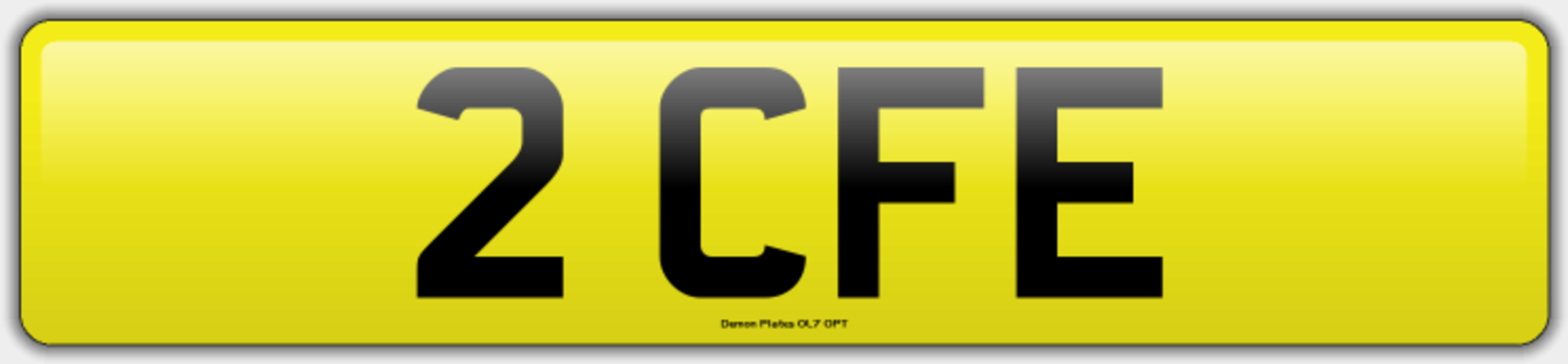 Cherished Registration - 2 CFE (on V750 Certificate of Entitlement expiring 29th April 2026)