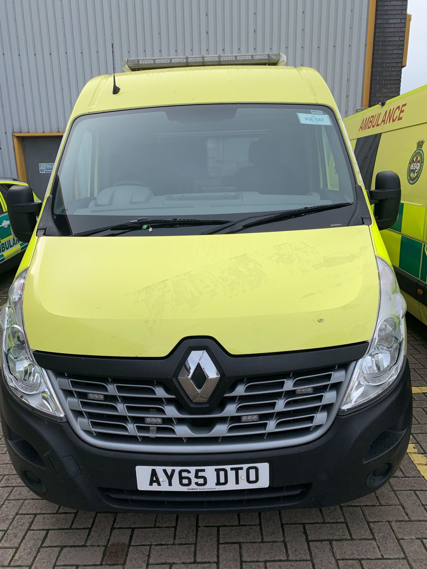 Renault Master LM35 dci A&E frontline ambulance, registration No. AY65 DTO, Cen compliant, BAUS