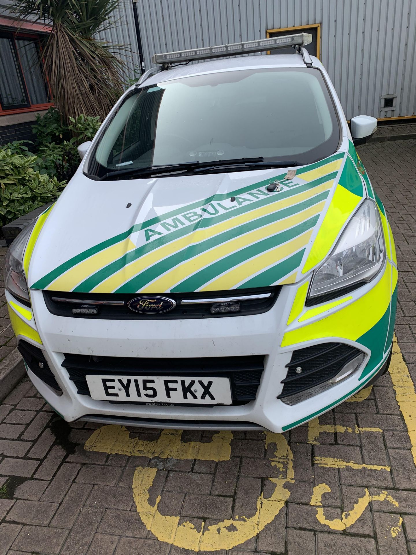 Ford Kuga ambulance rapid response car, registration No. EY15 FKX, recorded mileage 73,646, Vin