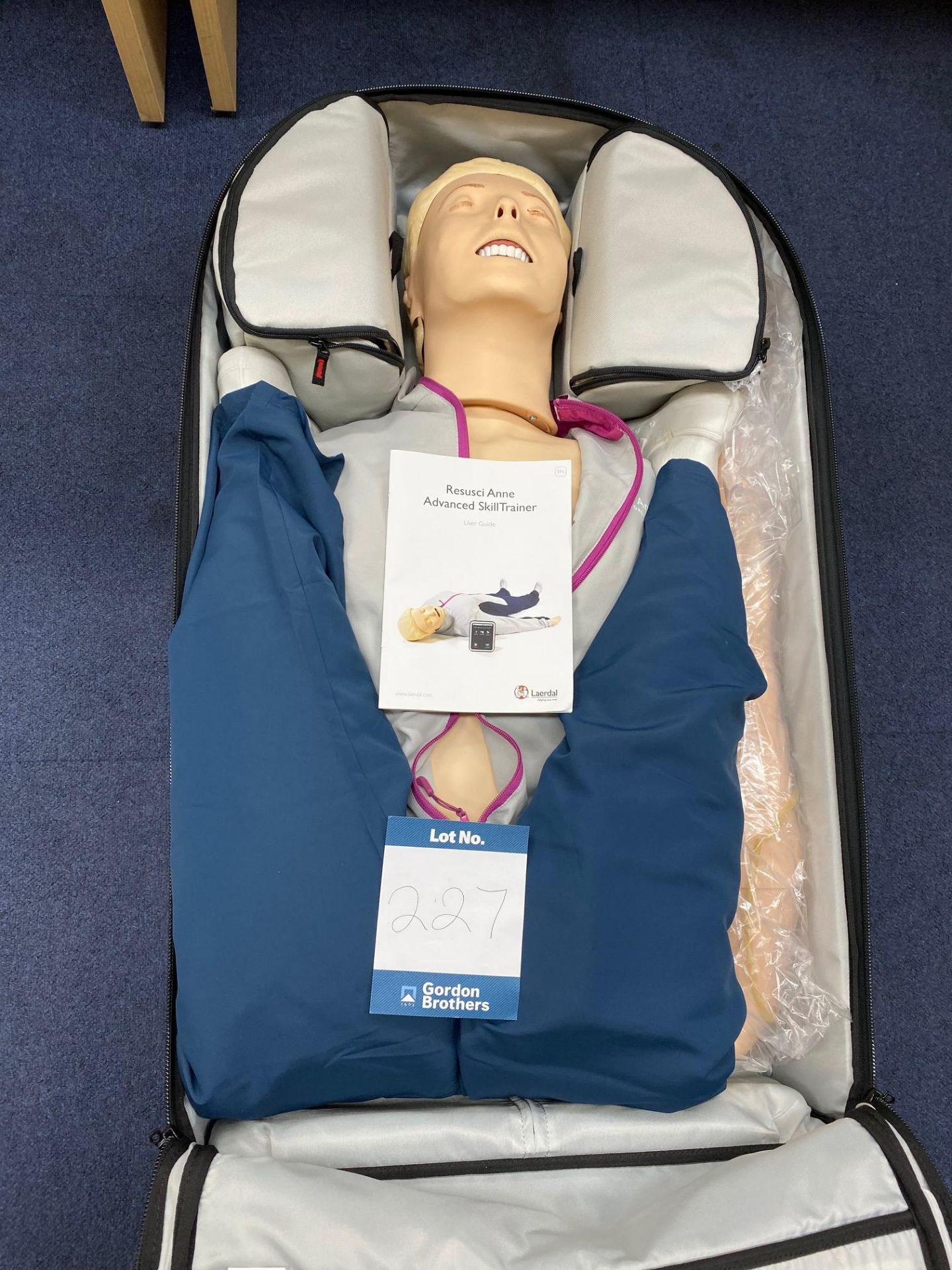 Laerdal Resusci Anne advanced skill trainer mannequin (link versions) including carry case and
