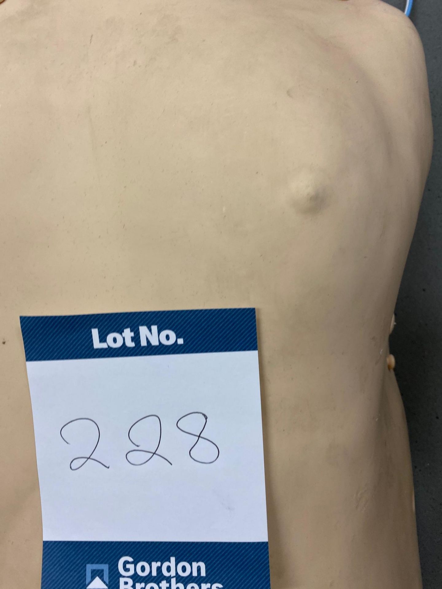 Skill trainer defibrillate training mannequin with carry case and connection cable - Image 4 of 4