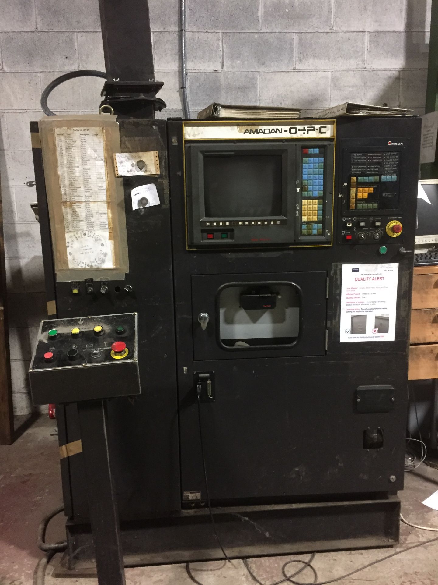 Amada Pega-345 King Quadra turret punch press, Model 304050K, Serial No. 03450166 (1994), 30 ton - Image 6 of 7