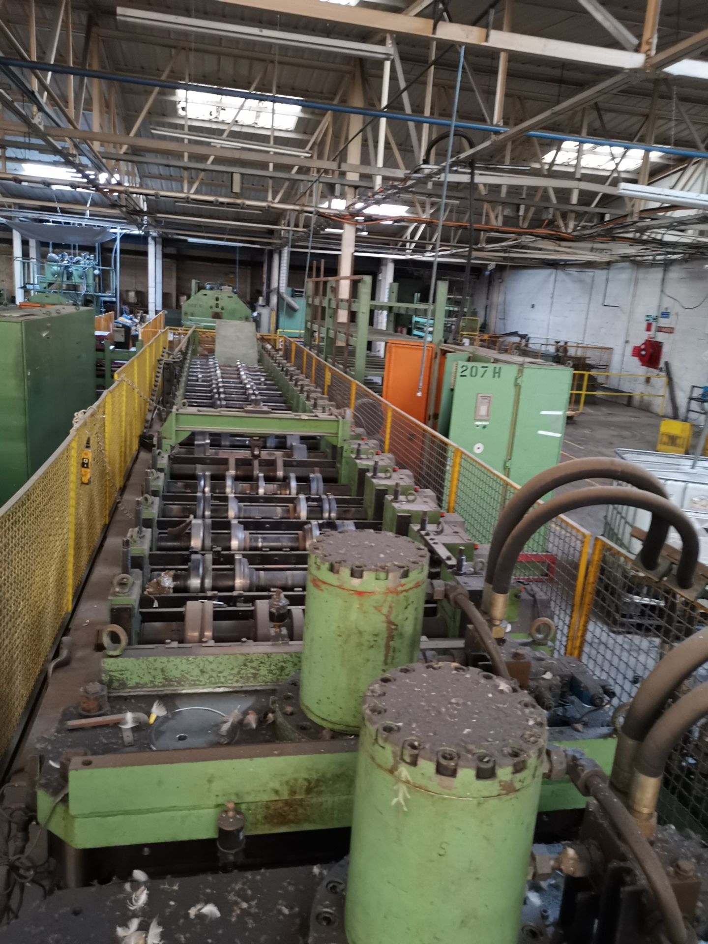 Dreistern Type. P1.160.22 22-head cold roll forming line, Serial No. 87016 (1982), with heavy duty