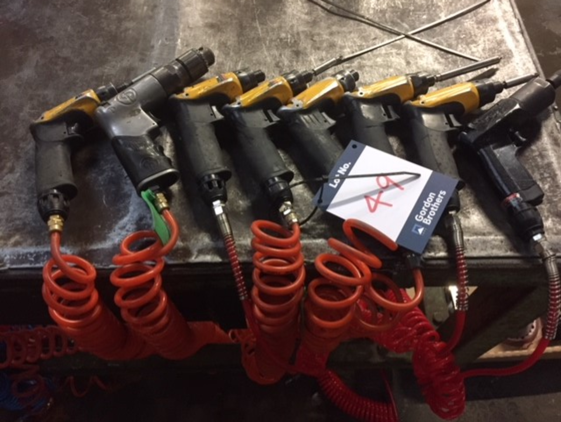 Eight various pneumatic air pistol screwdrivers**This lot is located at The Willows Site, CF48