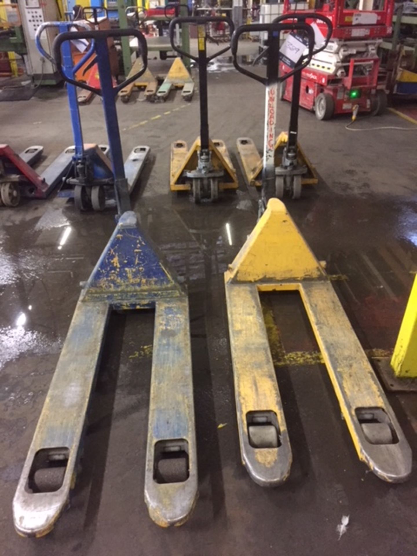 Two hydraulic pallet truck **This lot is located at The Willows Site, CF48 1YH**