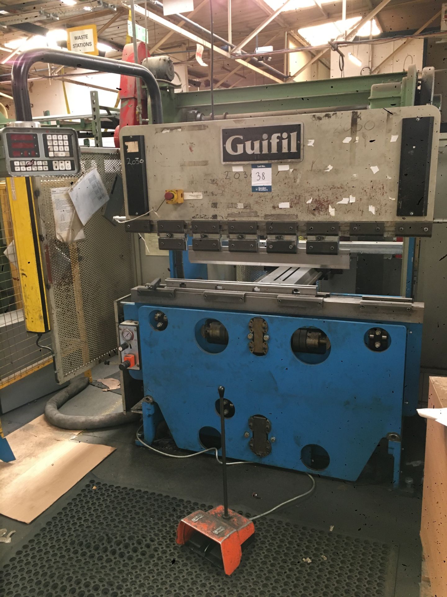 Guifill, PE15-35 hydraulic up stroking press brake, Serial No. 315.00442 (2000), max tonnage: 35,