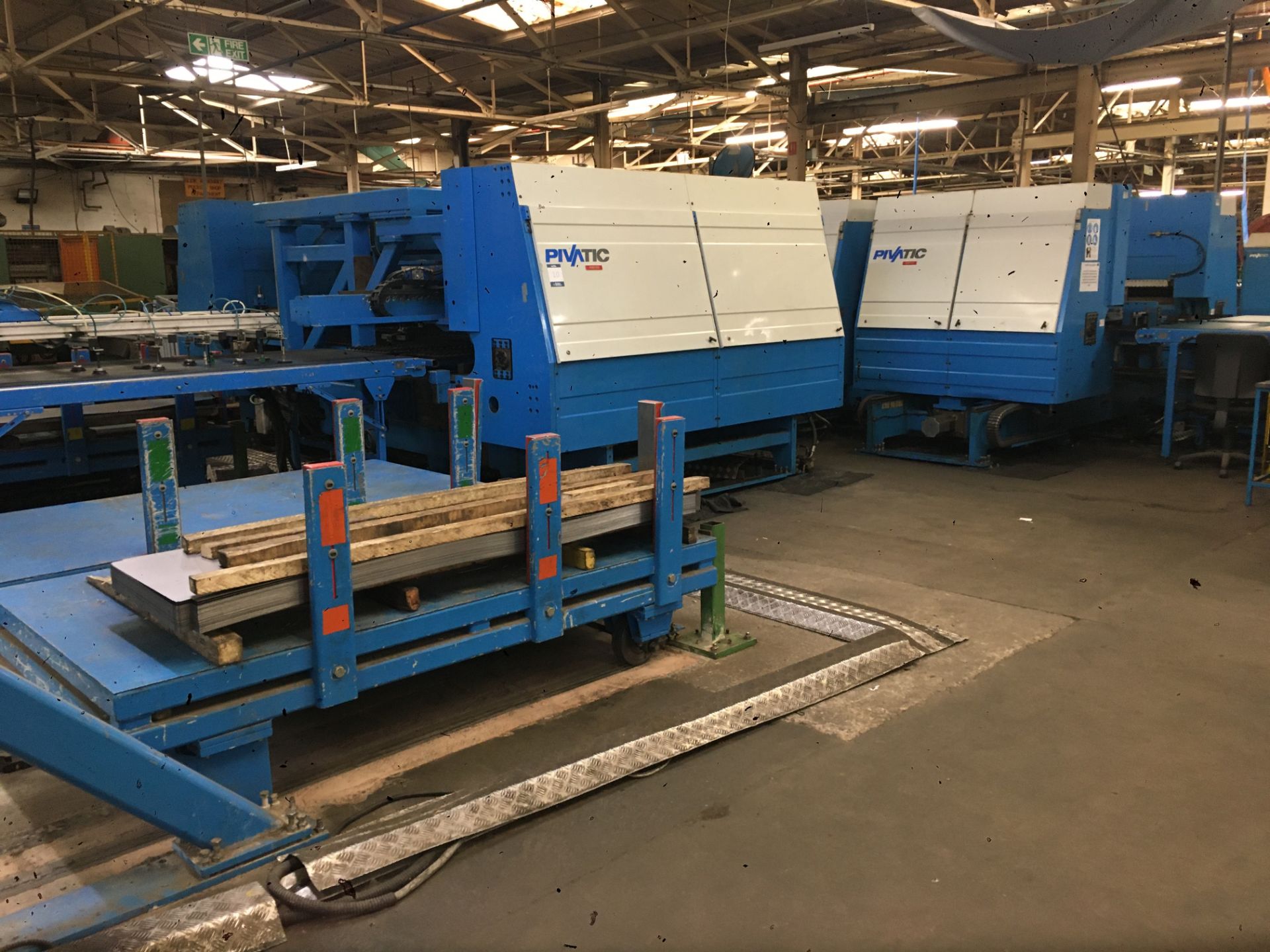 Pivatic, FLN225/FSW125 bending line (2000) comprising: 4x travelling loading cars (approx. 1205 x