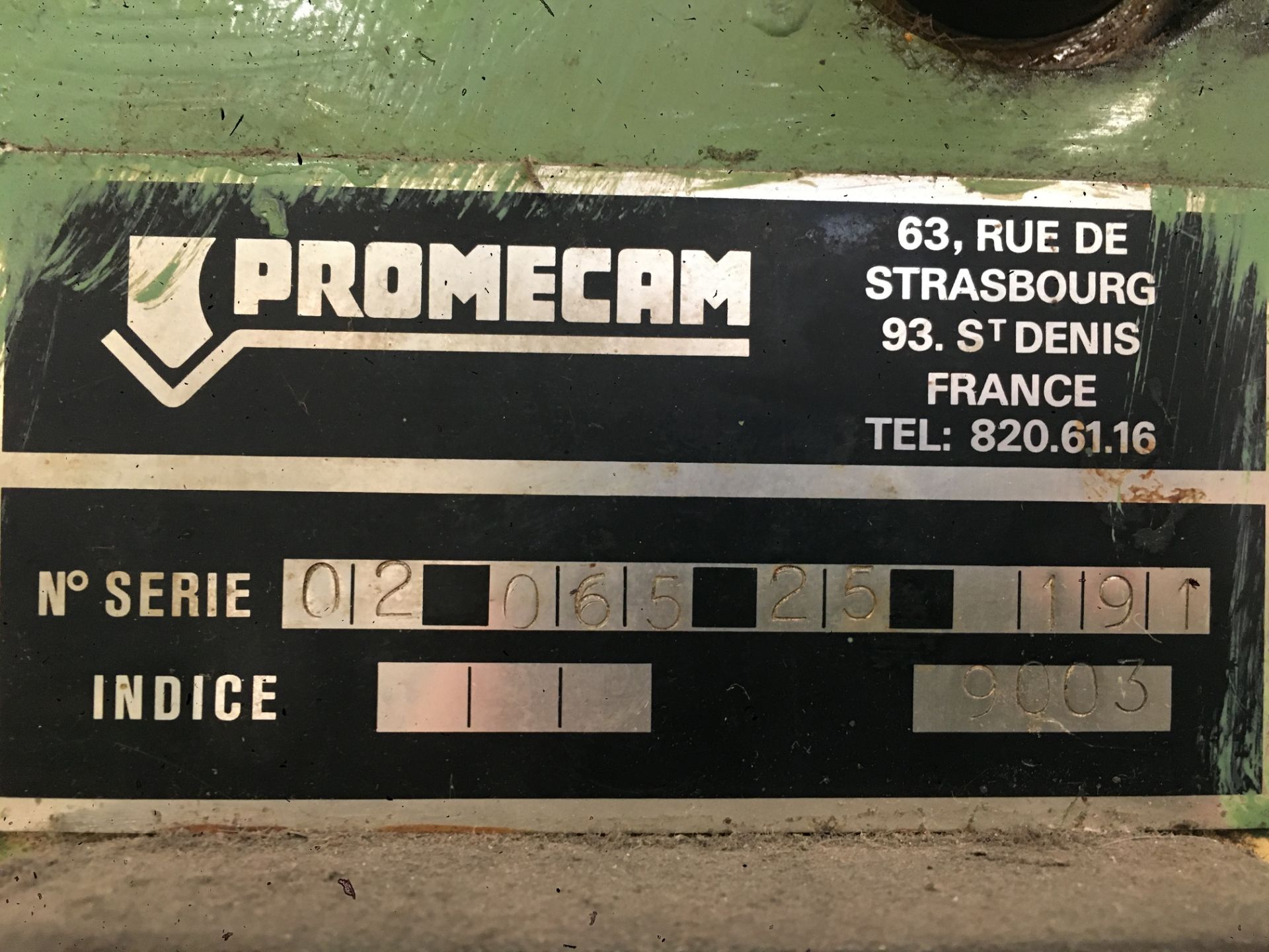 Promecam, RG-65-25 hydraulic upstroking press brake, Serial No. 02-065-25-191 (possibly 1990), max - Image 3 of 4