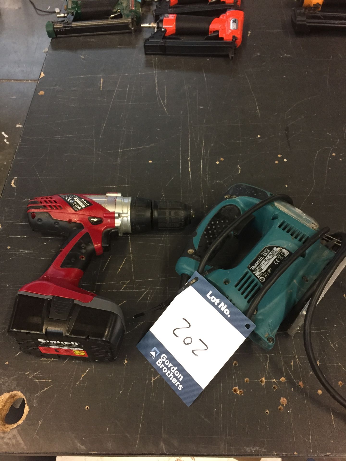 Makita 4329 jig saw (240v) and Einhell TE-CD 18-2i cordless drill (no charger) ** This lot is