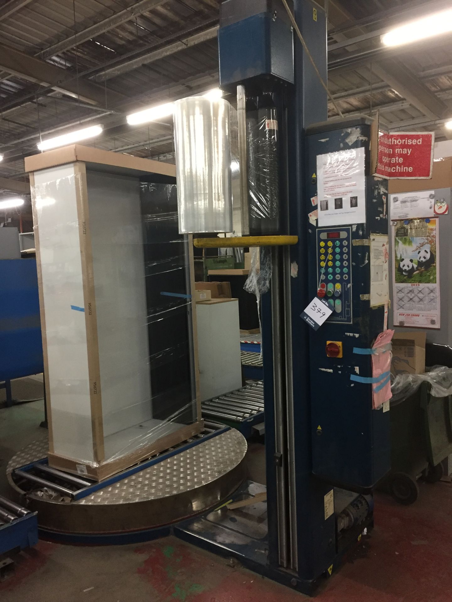 Robopac Rotoplat 506/PFS pallet wrapping machine, Serial No. KN/053799 (2003) **This lot is - Image 2 of 3